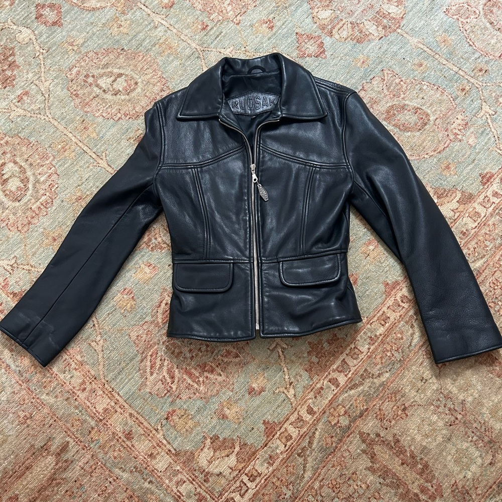 Rudsak women’s leather jacket small